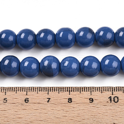 Baking Paint Glass Beads Strands DGLA-N013-10mm-10-1