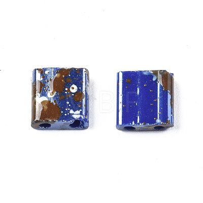 2-Hole Opaque Glass Seed Beads SEED-N004-001-A01-1