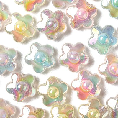 110Pcs 5 Colors Transparent Acrylic Beads X1-TACR-LS0001-05-1