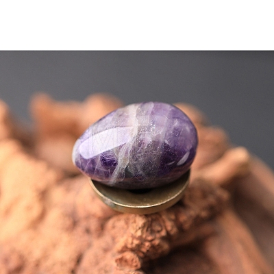 Natural Amethyst Egg Figurines Statues for Home Office Desktop Decoration PW-WG1DC51-25-1