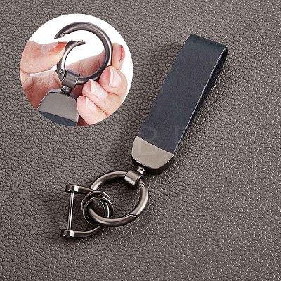 Genuine Leather Car Key Keychain JX273D-1