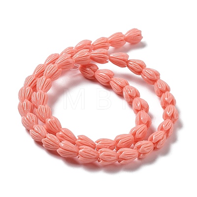 Synthetic Coral Beads Strands G-Q1007-01C-02-1