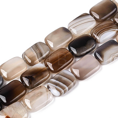 Natural Agate Beads Strands G-N356-03A-03-1