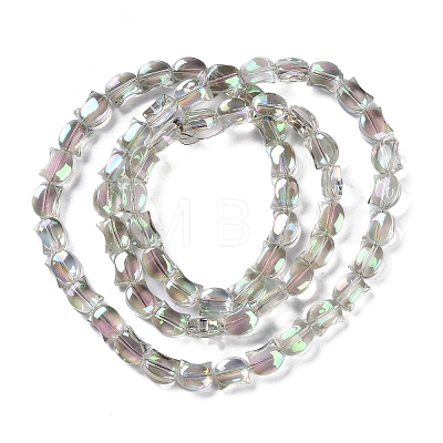 Electroplate Glass Beads Strands EGLA-Q128-06A-FR03-1