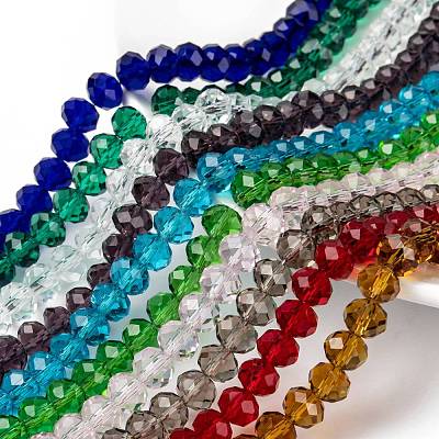 Glass Beads Strands EGLA-X0007-01A-8mm-1