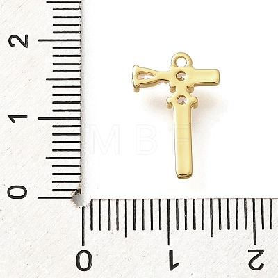 Brass Micro Pave Cubic Zirconia Pendants KK-M310-01G-20-1