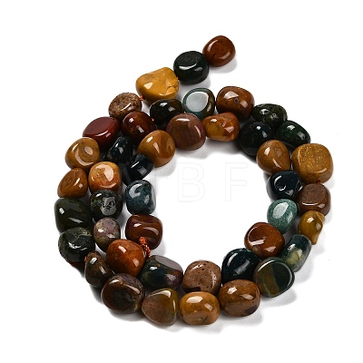 Natural Ocean Jasper Beads Strands X-G-P568-C06-01-1