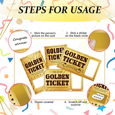 120 Sheets 4 Style Rectangle Coated Scratch Off Film Reward Cards DIY-JOY0001-16-1