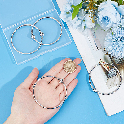 6Pcs Brass European Style Bangle Making PPJ-SC0001-03-1