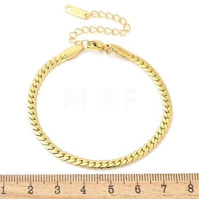 304 Stainless Steel Snake Chain Bracelets for Women BJEW-U019-04G-07-1