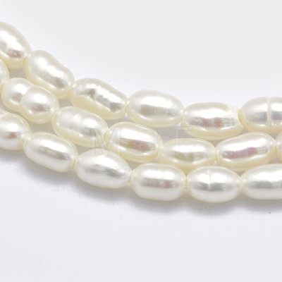 Natural Cultured Freshwater Pearl Beads Strands PEAR-F007-83-1