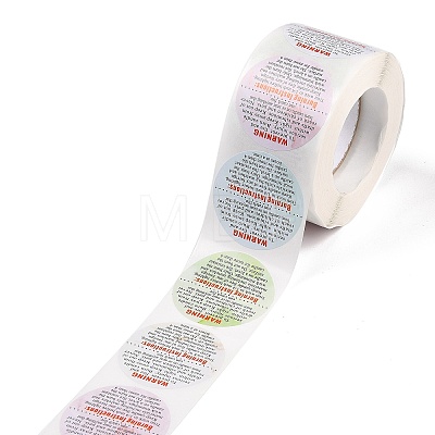 Adhesive Paper Candle Warning Labels DIY-K043-02-01-1