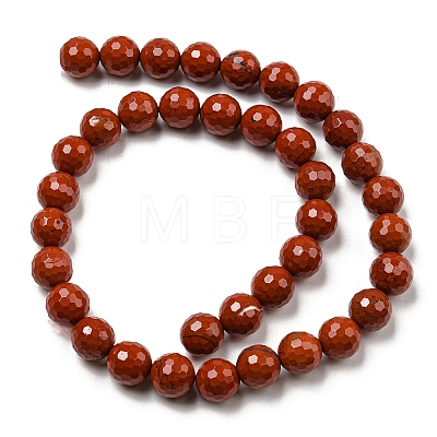 Natural Red Jasper Beads Strands G-E571-43B-1