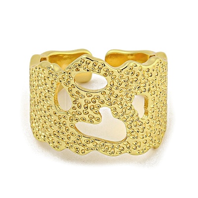 Brass Cuff Rings for Women RJEW-E294-06G-03-1