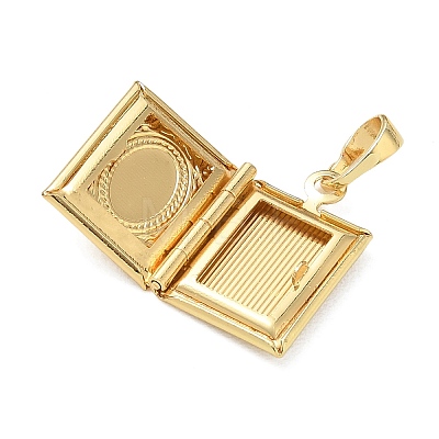 Brass Locket Pendants KK-CBAD360-15G-02-1