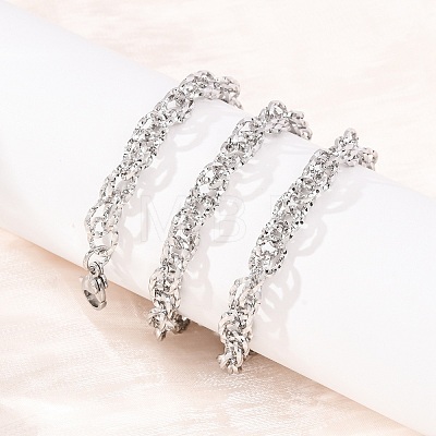 6MM 304 Stainless Twisted Rope Chain Necklaces SA-CBA725A-24P-1