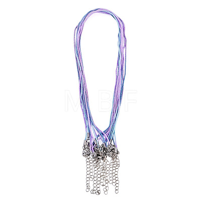 10Pcs Cotton & Metallic Cord Necklace Making NJEW-TAC0056-1