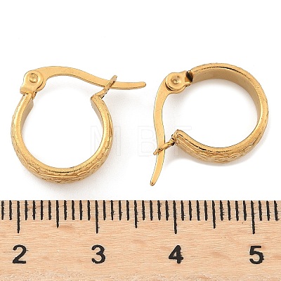 304 Stainless Steel Thick Hoop Earrings EJEW-E158-21G-1