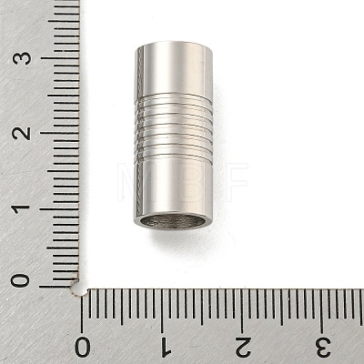304 Stainless Steel Magnetic Clasps with Glue-in Ends STAS-F149-04P-D-1