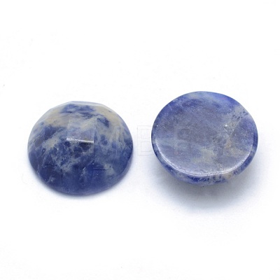 Natural Sodalite Cabochons G-P393-P05-14.5mm-1