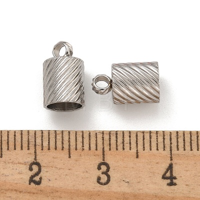 Tarnish Resistant 304 Stainless Steel Cord Ends STAS-Z084-07P-01B-1