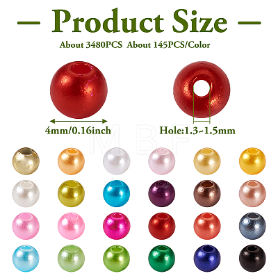 ABS Plastic Beads KY-TAC0013-03-1