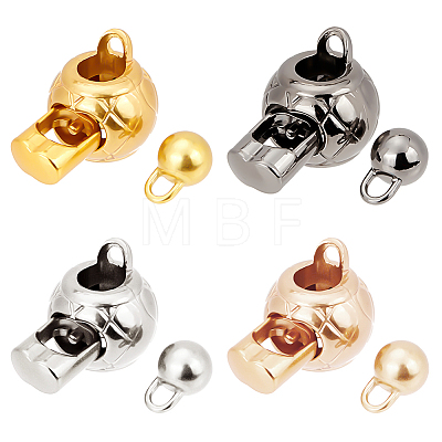   4 sets 4 colors Alloy Cord Lock Clasp FIND-PH0009-92-1