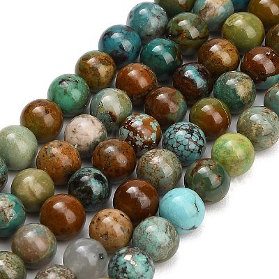 Natural Turquoise Beads Strands G-G475-A05-8mm-1