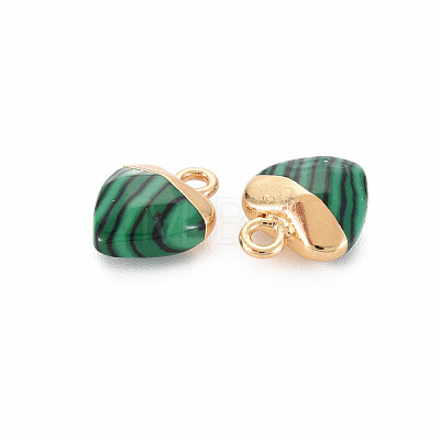 Synthetic Malachite Charms G-N326-121-07-1