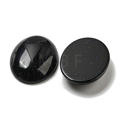 Synthetic Blue Goldstone Cabochons G-C115-01B-49-1