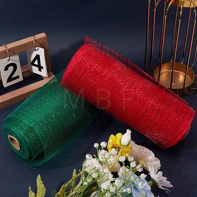 2 Rolls 2 Colors Polypropylene Fabric AJEW-SZ0001-39A-1