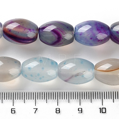 Natural Agate(Dyed & Heated) Beads Strands G-M446-D01-01B-1