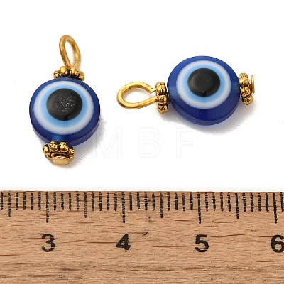 Iron Resin Beads Pendant PALLOY-JF00814-1