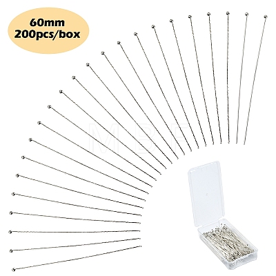 Brass Ball Head Pins KK-YW0002-26C-P-1