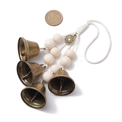 Iron Bell Pendant Decoration RN-CJ173C-AB-1