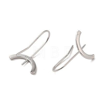 925 Sterling Silver Stud Earrings Findings STER-Z007-07P-1