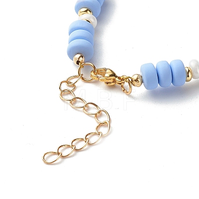 Handmade Polymer Clay Beads Bracelets BJEW-JB06548-1