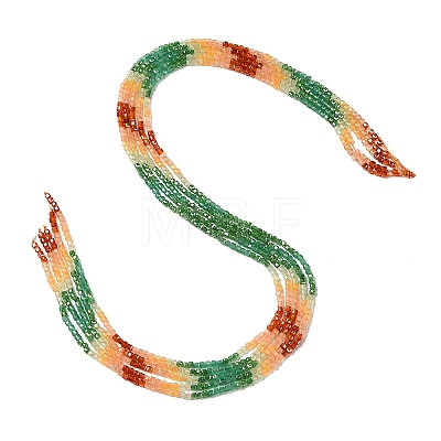 Gradient Color Cubic Zirconia Bead Strands ZIRC-F144-02C-1