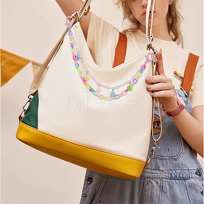 2Pcs ABS Plastic & Acrylic Bag Extender Chains HJEW-OC00400-1