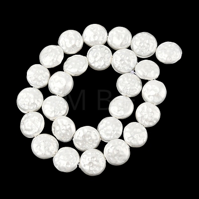 Electroplated Shell Pearl Beads Strands BSHE-Z007-02B-1