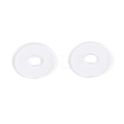50Pcs Transparent PVC Insulating Gaskets PVC-T006-6mm-01-1