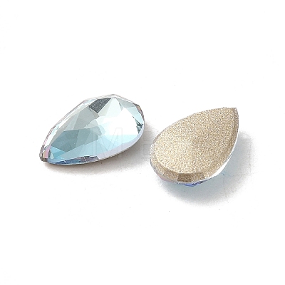 Glass Rhinestone Cabochons RGLA-P037-11B-D202-1