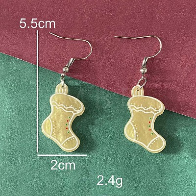 Christmas Acrylic Dangle Earrings FS-WG2A8CC-03-1