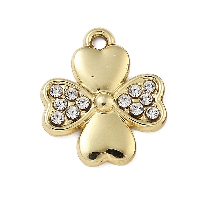 Alloy Rhinestone Pendants PALLOY-P308-10KCG-1