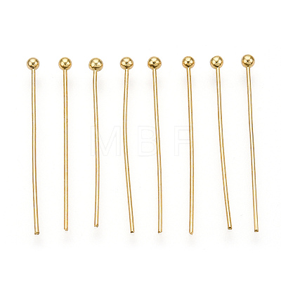 Brass Ball Head Pins KK-G331-10-0.6x25-1