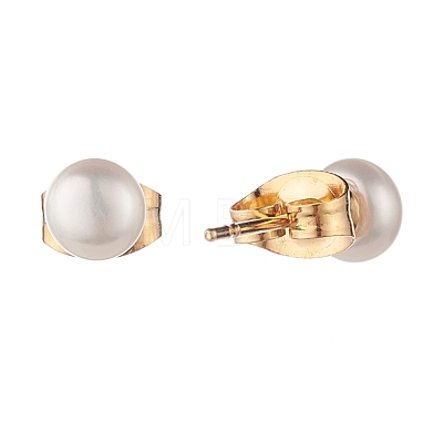 Natural Pearl Earrings EJEW-JE04747-1