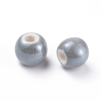 Handmade Porcelain Beads PORC-D001-8mm-26-1