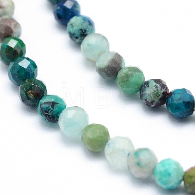 Natural Chrysocolla Beads Strands X-G-G823-13-3.5mm-1