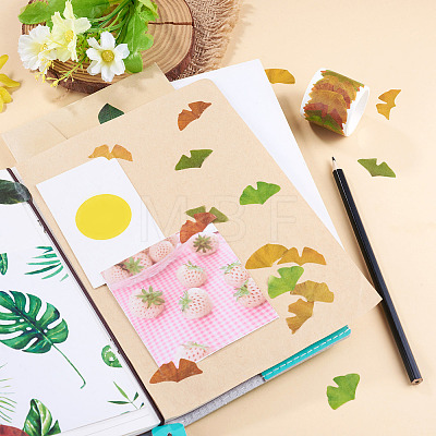 Autumn Leaf Paper Tape Stickers for Card Making DIY-TAC0032-23D-1