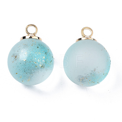 Two Tone Transparent Spray Painted Glass Pendants GLAA-N035-020C-C03-1